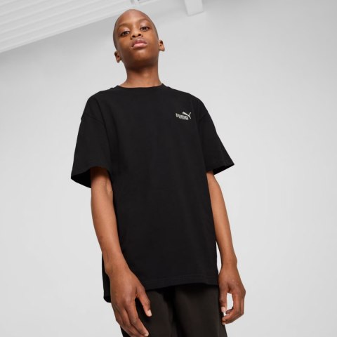 Koszulka dla dzieci Puma ESS Small No.1 Logo Relaxed Tee czarna 684920 01 128cm Puma