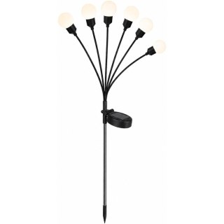 LAMPA SOLARNA TAŃCZĄCE NA WIETRZE KULECZKI BIAŁE 6 LED 75CM XXL