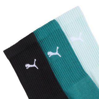 Skarpety Puma Crew 3 pary czarne, morska zieleń, błękitne 880355 41 39-42 Puma