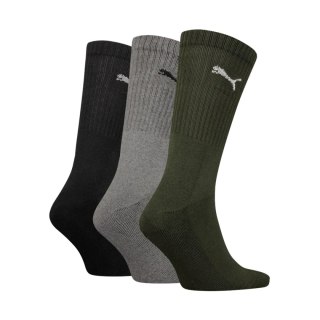 Skarpety Puma Crew 3 pary czarne, szare, zielone 880355 28 35-38 Puma