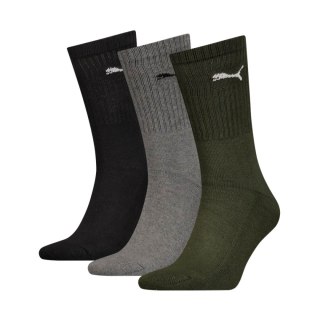 Skarpety Puma Crew 3 pary czarne, szare, zielone 880355 28 43-46 Puma