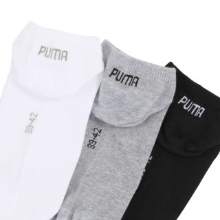 Skarpety Puma Sneaker Plain 3 pak szaro, białe, czarne 938624 17 39-42 Puma