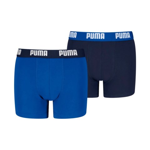 Bokserki dla dzieci Puma Everyday Basic 2 pak niebieskie, granatowe 938971 06 128cm Puma