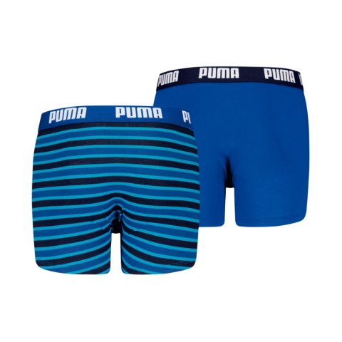 Bokserki dla dzieci Puma Everyday Striped 2 pak niebiesko-czarne 938970 04 164cm Puma