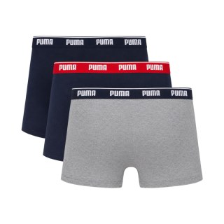 Bokserki męskie Puma 3 pak granatowe, szare 947130 05 M Puma