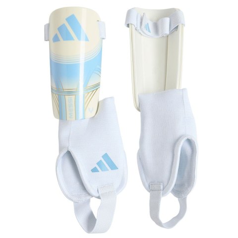 Nagolenniki adidas Messi SG MTC Jr KX4137 biały M Adidas