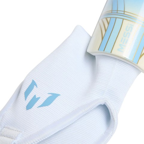Nagolenniki adidas Messi SG MTC Jr KX4137 biały M Adidas