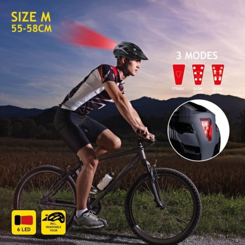 KASK ROWEROWY MTB 6xLED DUNLOP R.M