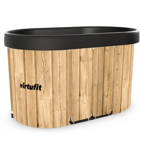 VIRTUFIT WANNA LODOWA OWALNA 500 LITRÓW IMITACJA DREWNA Z AKCESORIAMI VirtuFit