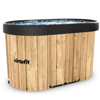VIRTUFIT WANNA LODOWA OWALNA 500 LITRÓW IMITACJA DREWNA Z AKCESORIAMI VirtuFit