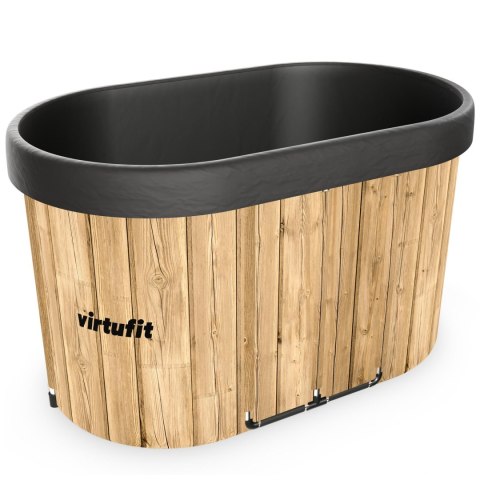 VIRTUFIT WANNA LODOWA OWALNA 500 LITRÓW IMITACJA DREWNA Z AKCESORIAMI VirtuFit