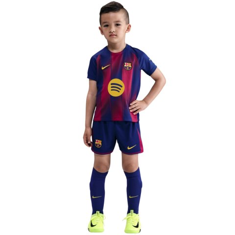Komplet dla małych dzieci Nike FC Barcelona 2025/26 Stadium Home granatowo-bordowy HJ5619 456 M Nike