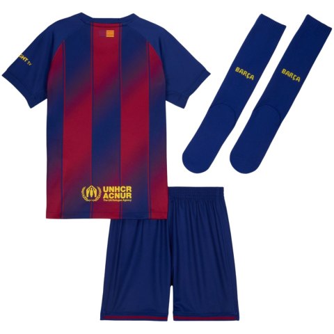 Komplet dla małych dzieci Nike FC Barcelona 2025/26 Stadium Home granatowo-bordowy HJ5619 456 M Nike