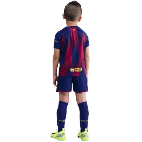Komplet dla małych dzieci Nike FC Barcelona 2025/26 Stadium Home granatowo-bordowy HJ5619 456 M Nike