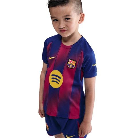 Komplet dla małych dzieci Nike FC Barcelona 2025/26 Stadium Home granatowo-bordowy HJ5619 456 M Nike