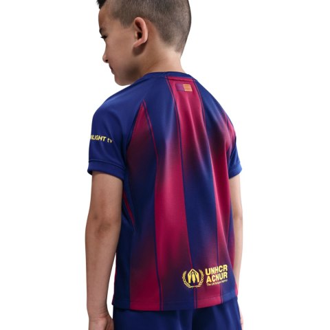 Komplet dla małych dzieci Nike FC Barcelona 2025/26 Stadium Home granatowo-bordowy HJ5619 456 M Nike