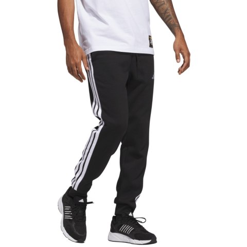Spodnie męskie adidas Essentials 3-Stripes Fleece czarne JD1861 3XL Adidas