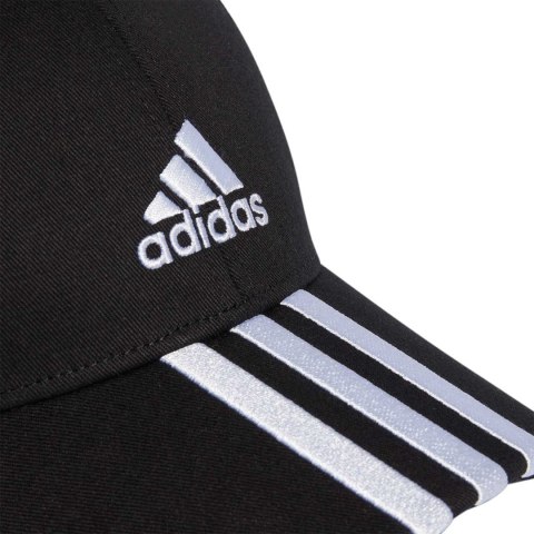 Czapka z daszkiem adidas Baseball 3-Stripes Cotton Twill Baseball czarna IB3242 Dorośli S/M Adidas