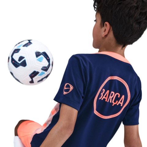 Koszulka dla dzieci Nike FC Barcelona Academy Pro granatowo-pomrańczowa HM4185 411 L Nike