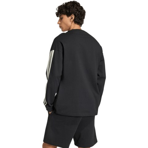 Koszulka męska adidas Kit 3-Stripes Long Sleeve czarna KF2427 S Adidas