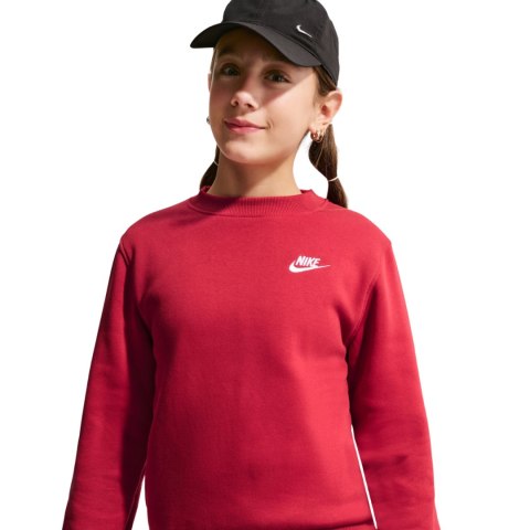 Bluza dla dzieci Nike Sportswear Club Fleece czerwona FD3006 608 XL Nike