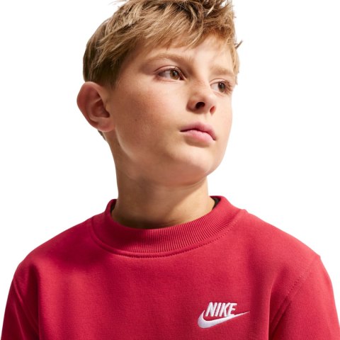 Bluza dla dzieci Nike Sportswear Club Fleece czerwona FD3006 608 XL Nike