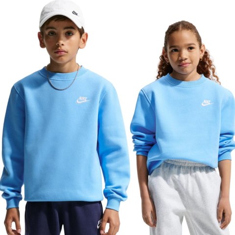 Bluza dla dzieci Nike Sportswear Club Fleece jasnoniebieska FD3006 497 M Nike