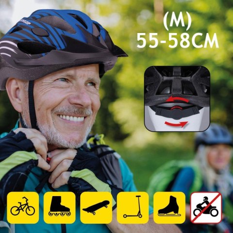 KASK ROWEROWY REGULOWANY NIEBIESKI DUNLOP R.M
