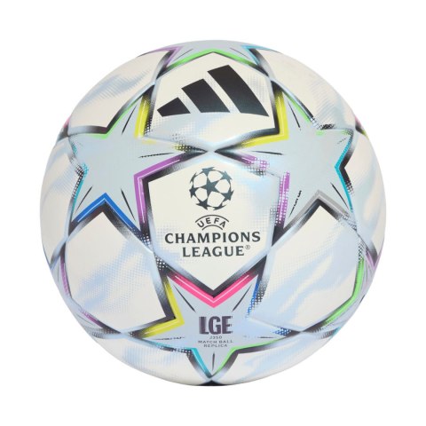 Piłka nożna adidas UCL League J350 26/27 League Stage biało-błękitna KE9768 4 Adidas teamwear