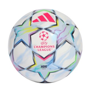 Piłka nożna adidas UCL Mini 26/27 League Stage biało-błękitna KE9770 1 Adidas