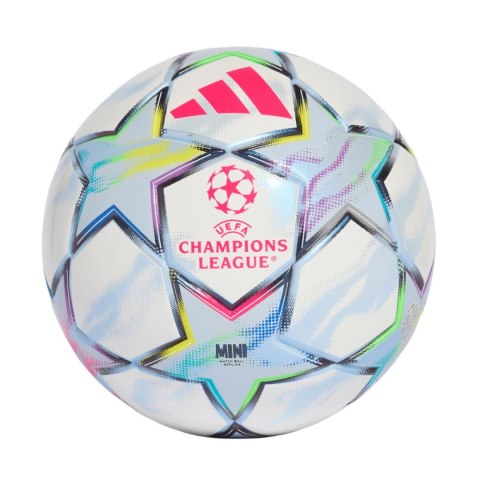 Piłka nożna adidas UCL Mini 26/27 League Stage biało-błękitna KE9770 1 Adidas