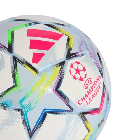 Piłka nożna adidas UCL Mini 26/27 League Stage biało-błękitna KE9770 1 Adidas