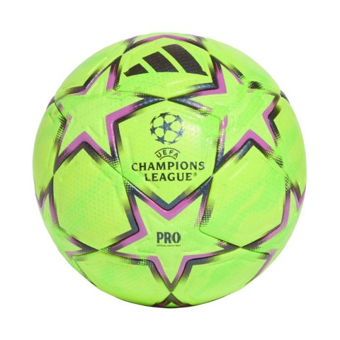 Piłka nożna adidas UCL Pro Winter 26/27 League Stage zielono-czarno-różowa KE9769 5 Adidas teamwear