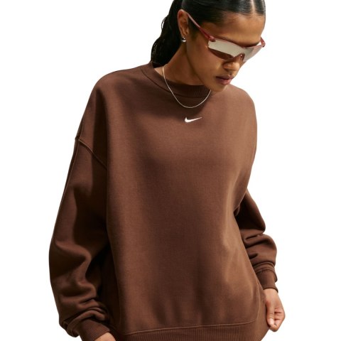 Bluza damska Nike Studio Fleece brązowa IM8082 259 M Nike