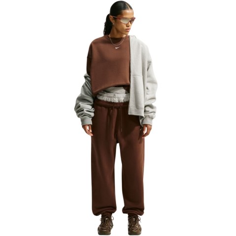 Bluza damska Nike Studio Fleece brązowa IM8082 259 M Nike
