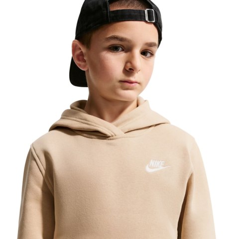 Bluza dla dzieci Nike Sportswear Club Fleece beżowa FD3000 286 L Nike