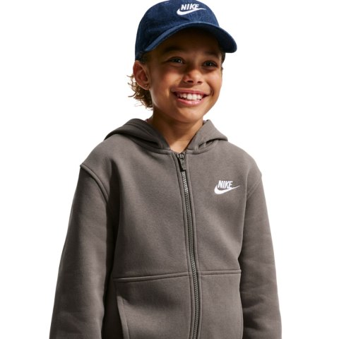 Bluza dla dzieci Nike Sportswear Club Fleece szara FD3004 289 S Nike