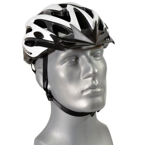KASK ROWEROWY REGULOWANY DUNLOP MTB R. M (55-58CM) BIAŁY PERŁOWY