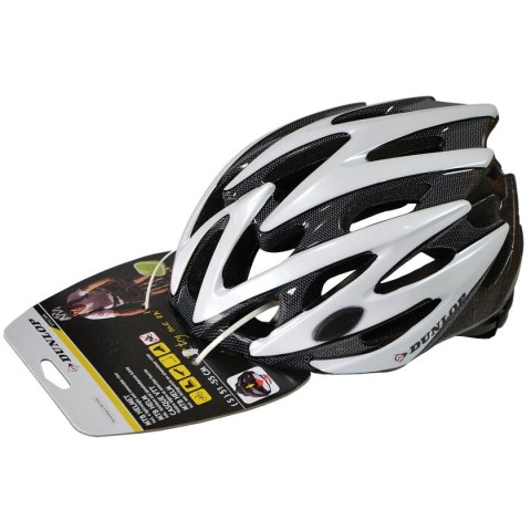 KASK ROWEROWY REGULOWANY DUNLOP MTB R. M (55-58CM) BIAŁY PERŁOWY