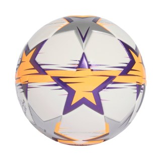 Piłka nożna adidas UCL Womens Mini 26/27 League Stage biało-pomarańczowo-fioletowa KE5143 1 Adidas