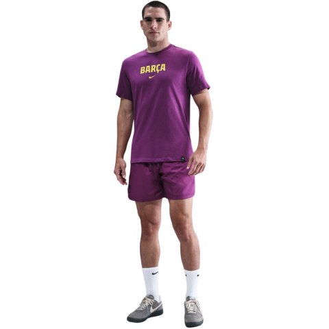 Koszulka męska Nike FC Barcelona Wordmark Tee fioletowa HQ8406 595 M Nike