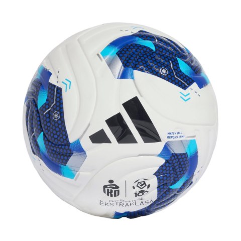Piłka nożna adidas Ekstraklasa 26/27 Mini biało-niebieska KE5150 1 Adidas