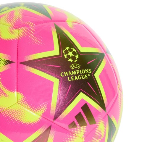 Piłka nożna adidas UCL Club 26/27 League Stage różowo-żółta KE9760 4 Adidas teamwear