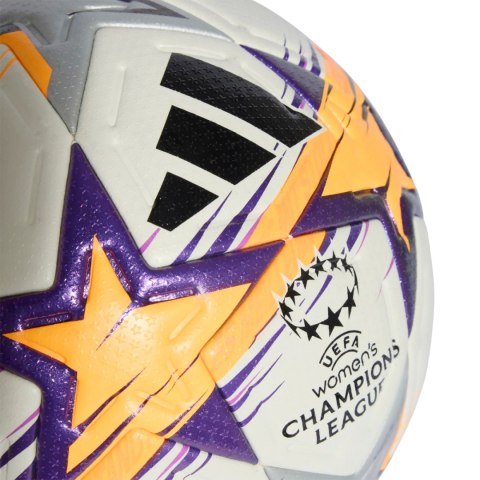 Piłka nożna adidas UCL Womens Pro 26/27 League Stage biało-pomarańczowo-fioletowa KE5141 5 Adidas teamwear