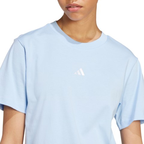 Koszulka damska adidas Essentials Small Logo jasnoniebieska JY4962 L Adidas