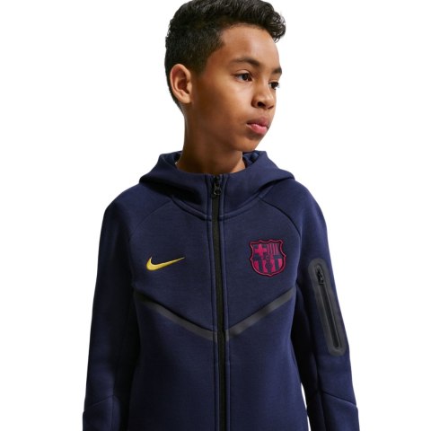 Bluza dla dzieci Nike FC Barcelona Tech Fleece granatowa II3722 498 L Nike