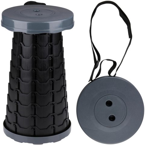 KRZESŁO TABORET TURYSTYCZNY WĘDKARSKI SKŁADANY 45,3X25CM CAMP ACTIVE ANTRACYT