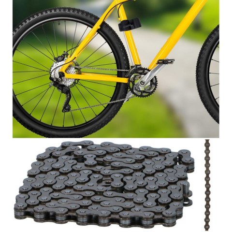 ŁAŃCUCH ROWEROWY 116 OGNIW MTB 6 RZĘDOWY 12,7 x 2,4 MM BICYCLE GEAR