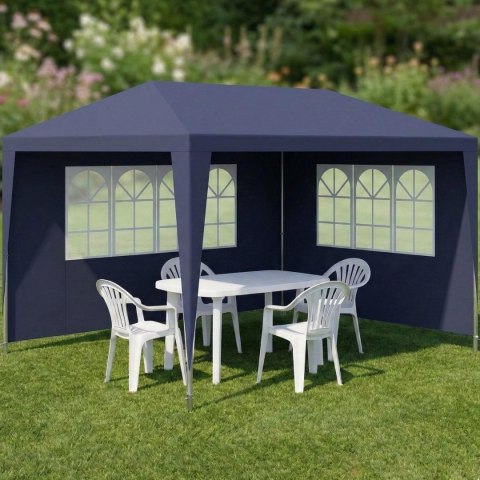 PAWILON NAMIOT OGRODOWY 3X4X2.5M GRANATOWY SASKA GARDEN