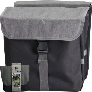SAKWA TORBA ROWEROWA PODWÓJNA TYLNA NA BAGAŻNIK 2x20L XQMAX